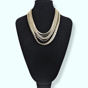 🍁V. Continental 10-Strand Chain Necklace